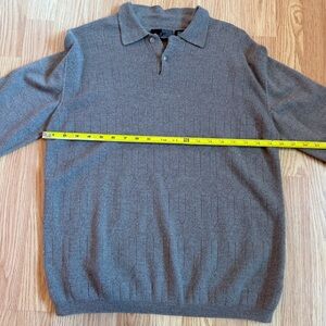 Men's Gray Merino Wool Sweater